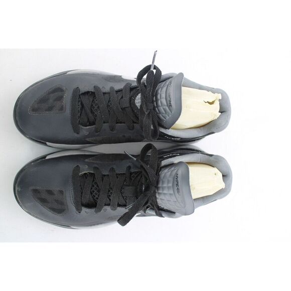 Nike Volley Zoom Hyperspike Flywire Women 8 Black Metallic Silver 585763 - Picture 3 of 11